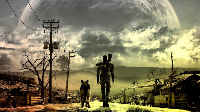 Fallout man and dog cover photo
