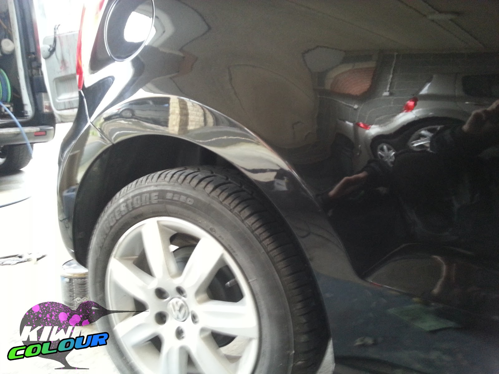 Mobile Car Scratch Dent Repair Halifax VW Polo wheel arch dent in Halifax