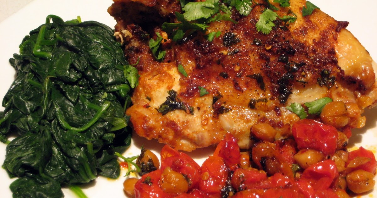 Lexi's Kitchen ROAST CHICKEN BREASTS WITH GARBANZO BEANS, TOMATOES