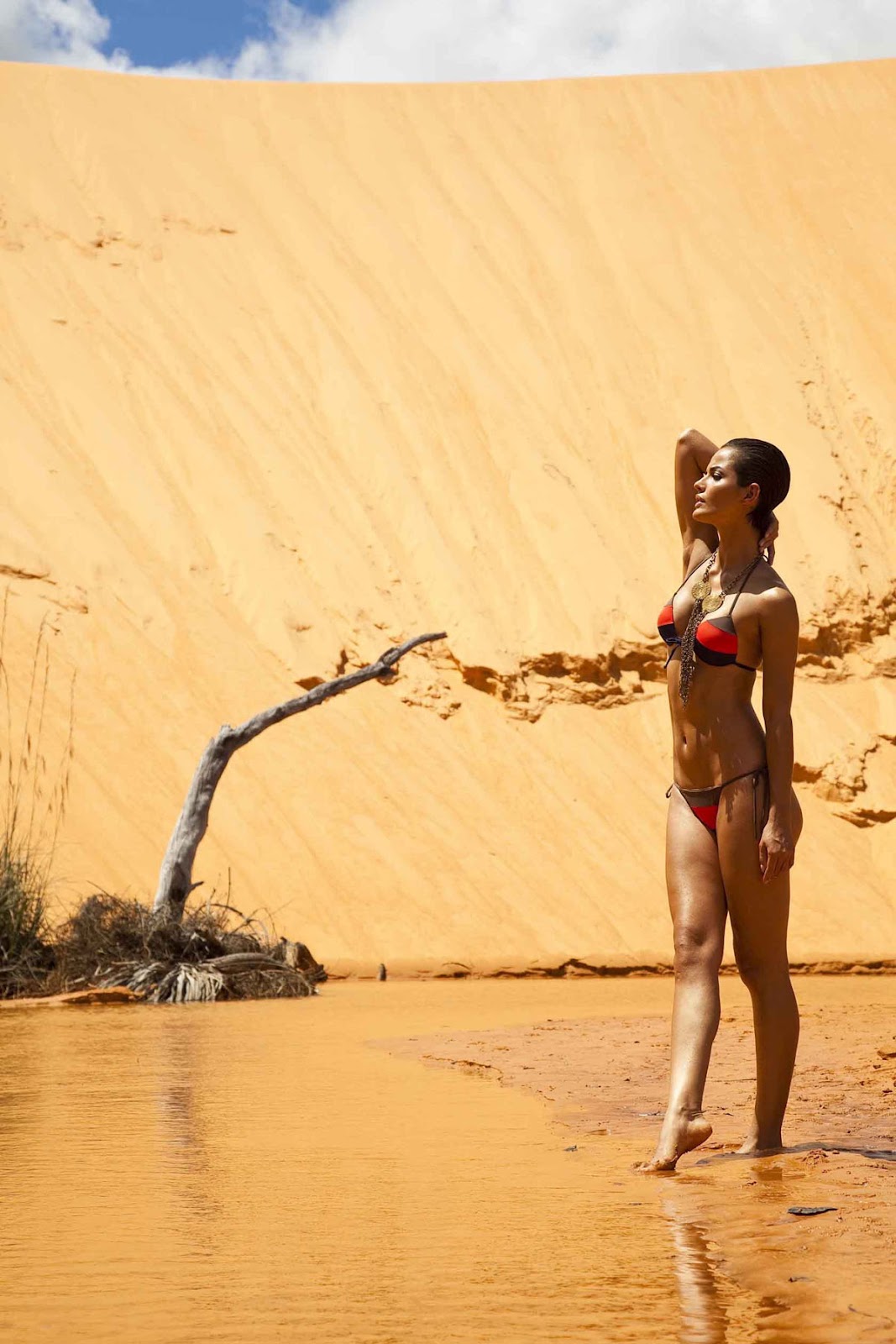 Cassidy Banks обнажается в пустыне