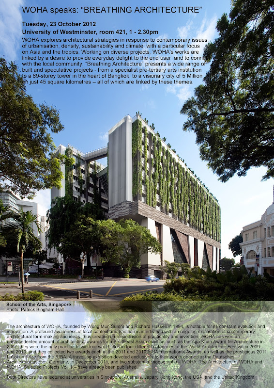 WOHA 'Breathing Architecture' Lecture: Room 421 Tuesday October 23 title=