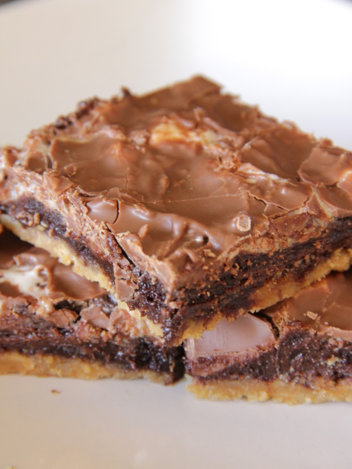 My Happy Place 4 layer s'mores bars