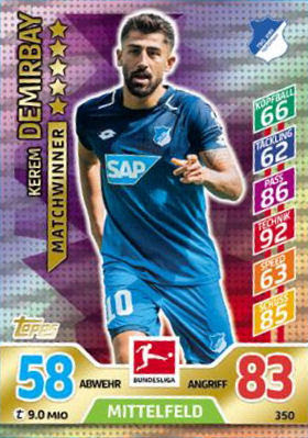 361-378 Juventus Match Attax 2017//18 Champions League 2018