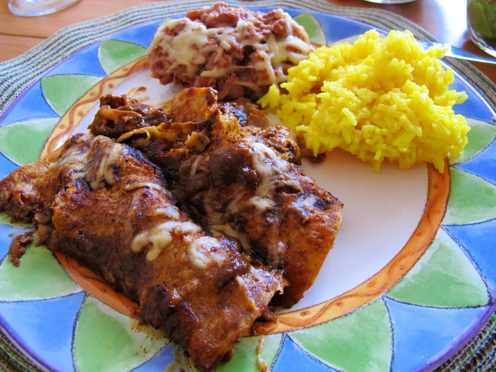 World Traveler Recipes Chicken Mole Enchiladas (Enmoladas)