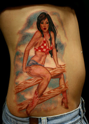 Pin-up Girl Tattoos - pretty girls and tattoos never go out of style.
