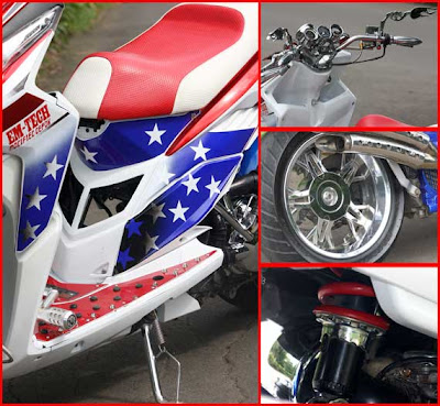 Gambar Modifikasi Honda Vario Techno Captain Amerika Style Gambar Modifikasi Honda Vario Techno Captain Amerika Style