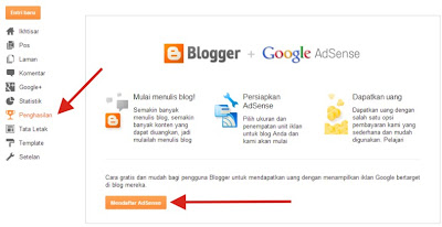 Menu Earning Blogger Menu Earning Blogger