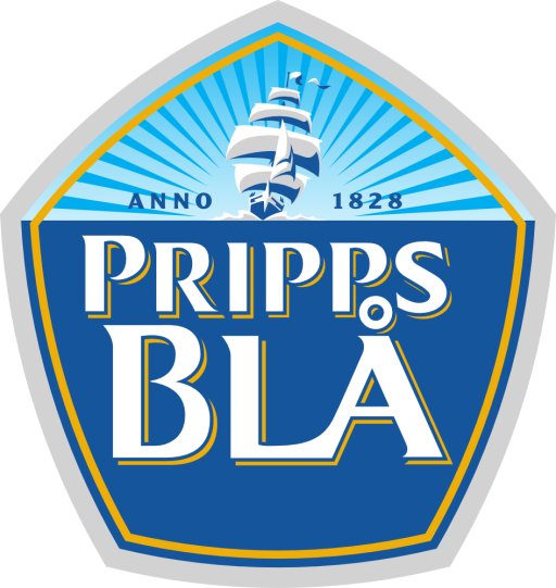 Logotyp för Pripps blå