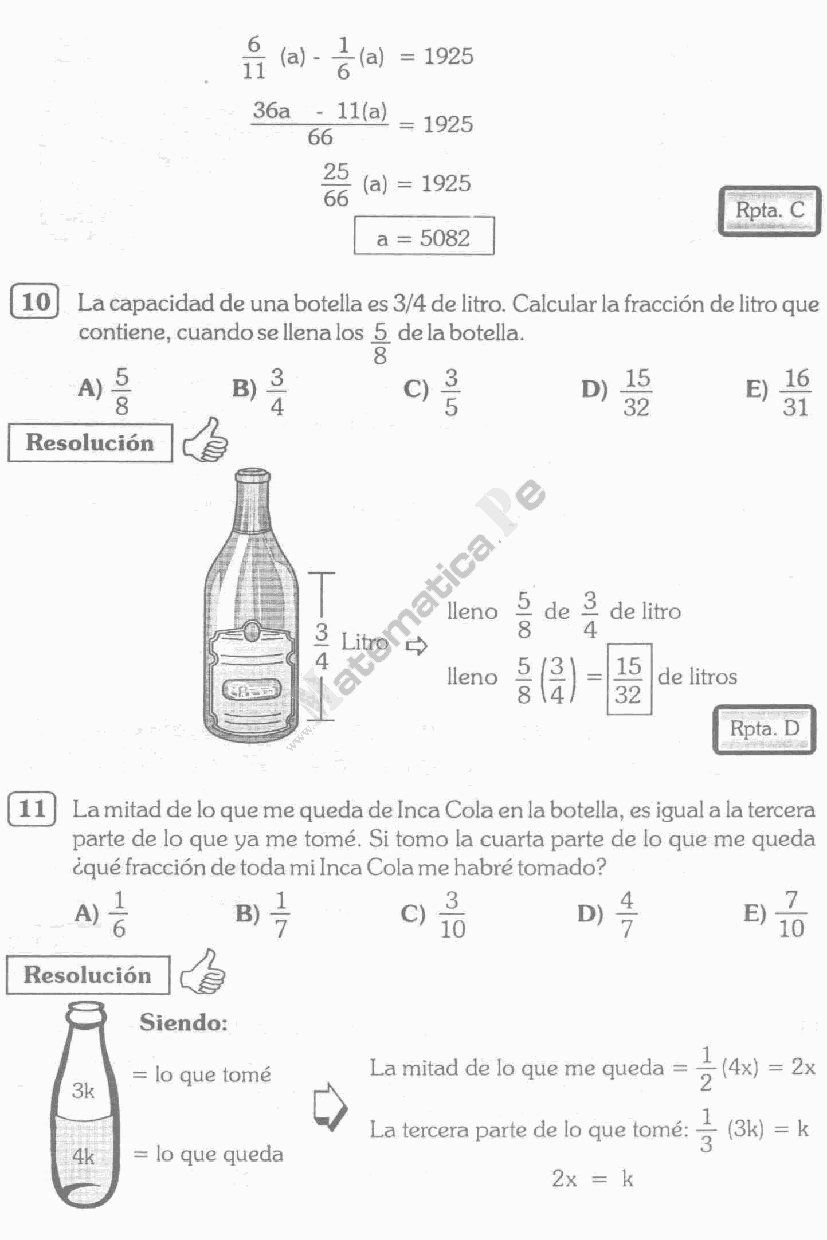 Problemas+De+Fracciones+Resueltos FRACCIONES PROBLEMAS RESUELTOS TIPO EXAMEN DE ADMISION A LA ...