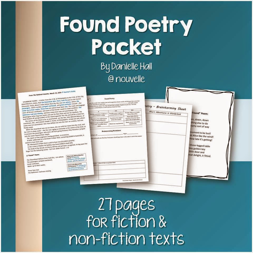  Found Poetry Packet by Nouvelle