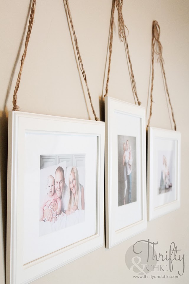 Cute way to hang pictures