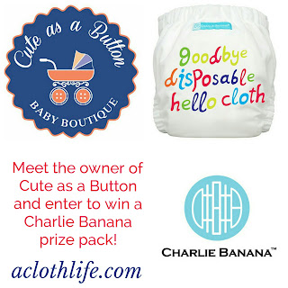 Cute as a Button Baby Boutique: interview w owner Kayti Graham & #clothdiapers giveaway (ends 6/9/15)