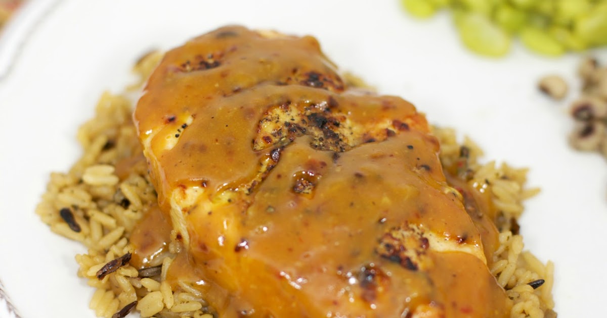 Chicken in Honey Mustard Beer Sauce Plain Chicken