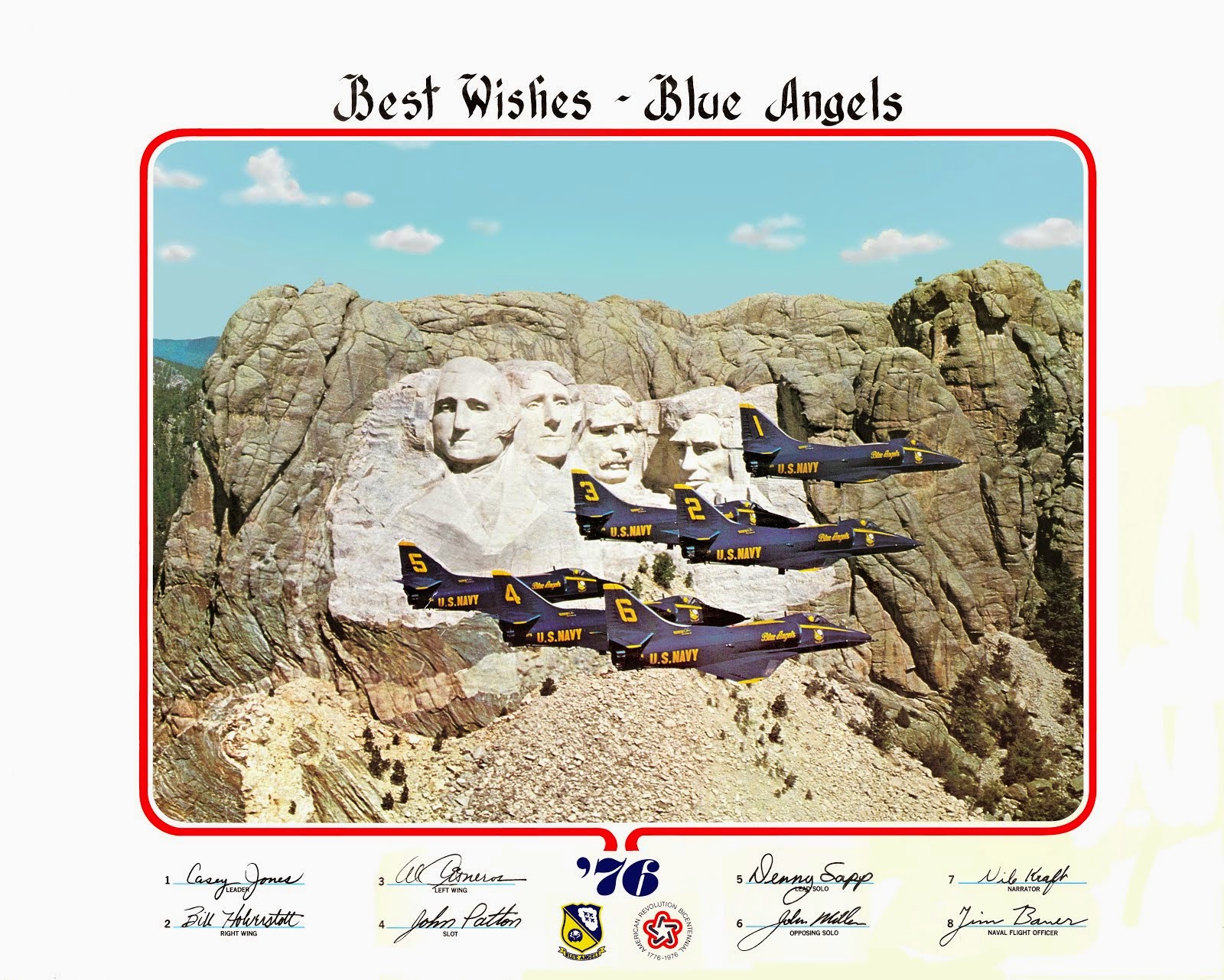 1976 Blue Angels Litho - Alternate Version