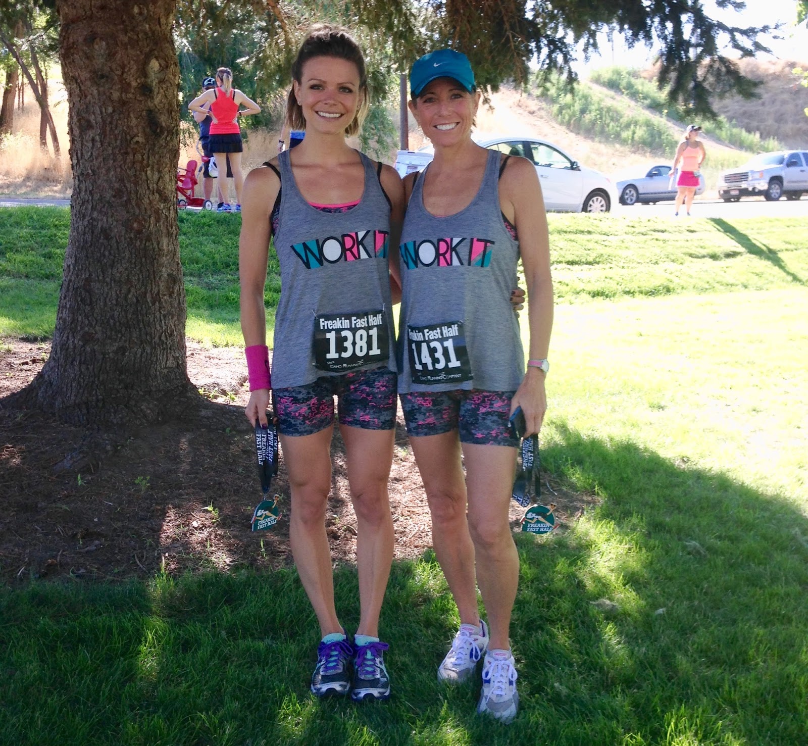 Freakin' Fast Half Marathon, Boise Runner, Downhill Half Marathon, Mom and Daughter Running Together