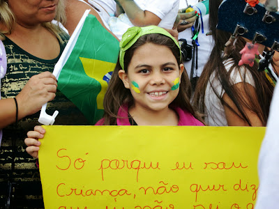 Protesto das Crianças, Aterro do Flamengo, Rio de Janeiro.