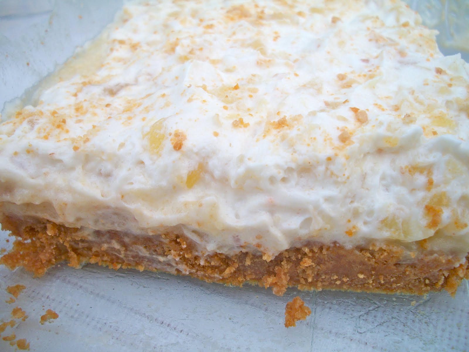 pineapple squares recipe with graham cracker crust