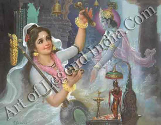 Mirabai With Krishna Mirabai With Krishna