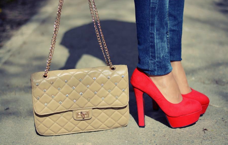 J'adore Fashion Jeans & Red Heels