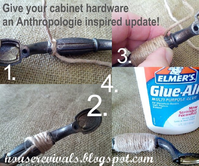 Start by cleaning, priming, and painting your handles. I used an oil rubbed bronze paint from