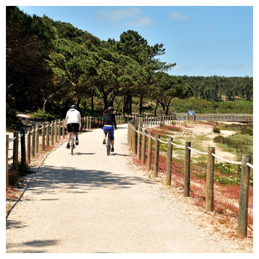 waking path all along the lagoon