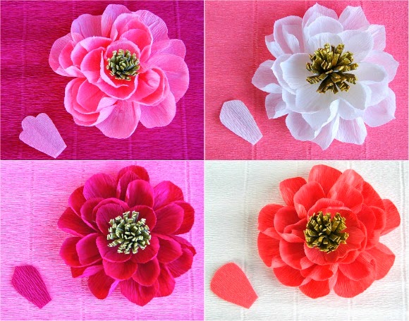 Mahar Hantaran Surabaya Membuat Bunga Cantik Dari Kertas Krep