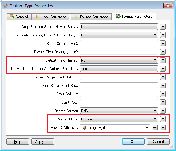 Format Html Parameters | fmeケーススタディ テンプレートを利用した excel ワークシートの作成 Format Html Parameters | fmeケーススタディ テンプレートを利用した excel ワークシートの作成
