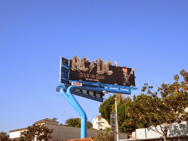 AC/DC Rock or Bust billboard Sunset Strip ACDC Rock or Bust billboard Sunset Strip