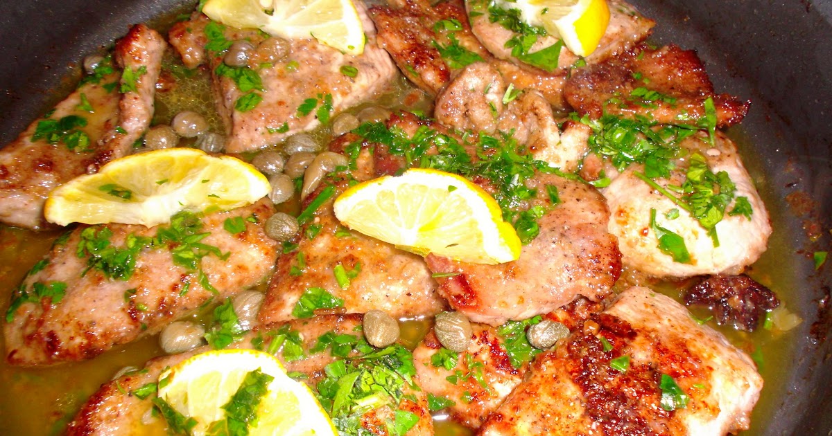 Veal Piccata With A Greek Twist.