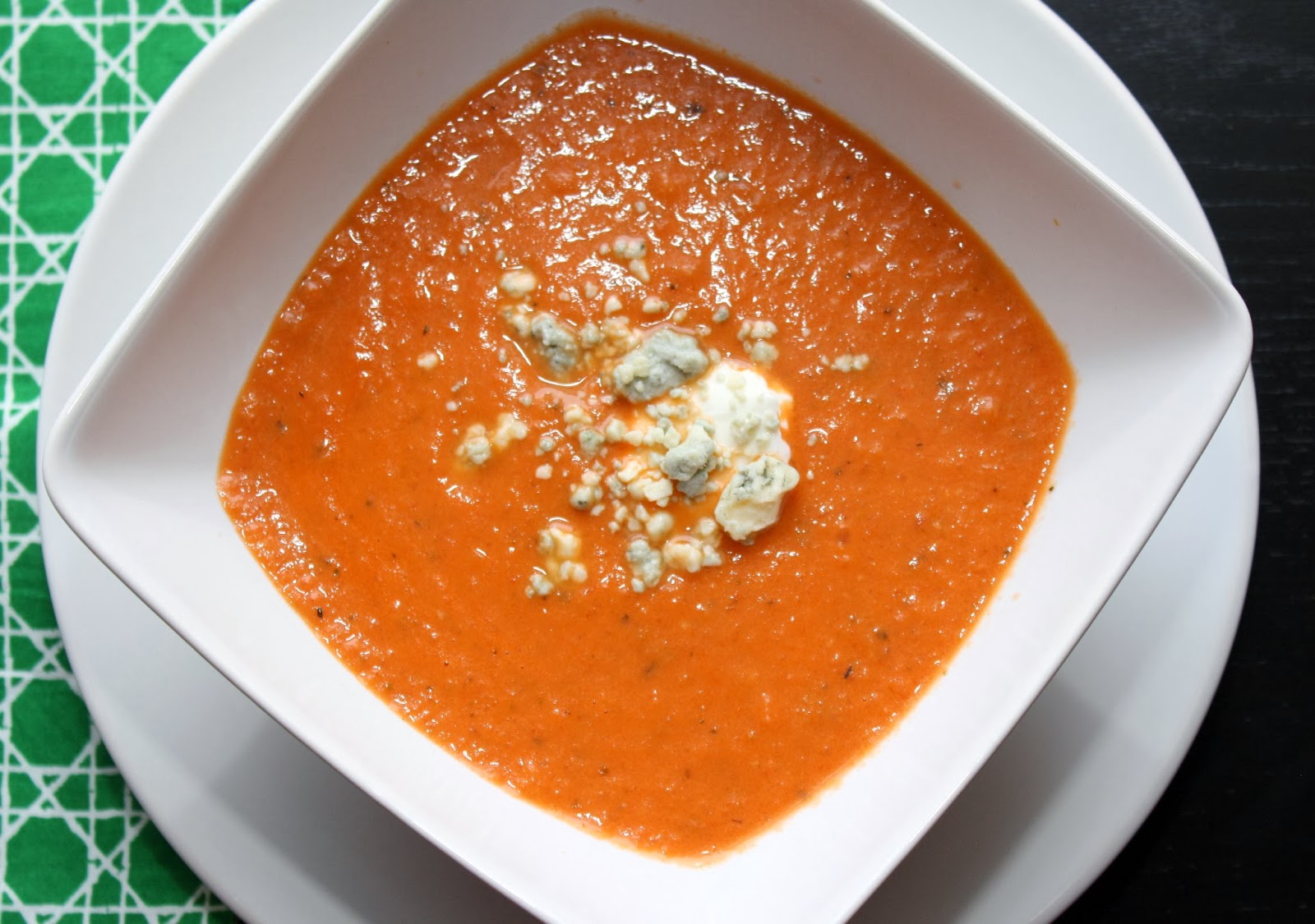 The Bitchin' Kitchin' Spicy Tomato & Blue Cheese Soup
