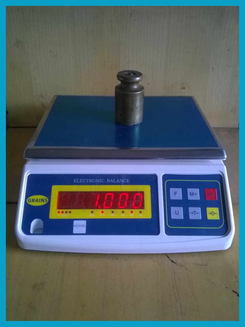 Weighing Portable Scale Merk. "GRAINS".