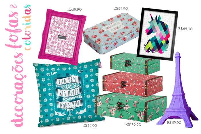 Objetos de Decoração Fofos & Coloridos Objetos de Decoração Fofos & Coloridos