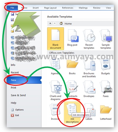 Membuat dokumen Job description (uraian tugas) di Microsoft Word 2010 Gambar: Membuat dokumen Job description (uraian tugas) di Microsoft Word 2010