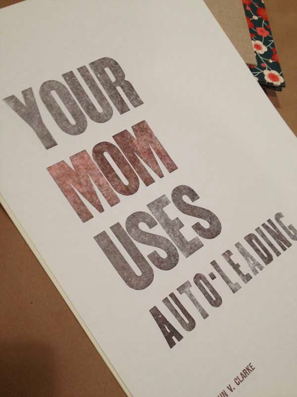 letterpress posters