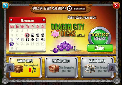 Calendário da Semana Dourada - Novidade! Calendário da Semana Dourada - Novidade!