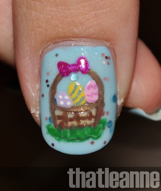 thatleanne Easter Egg Basket Nail Art!