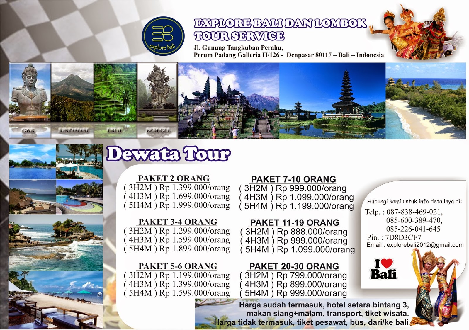 Paket TOUR Wisata Lombok dan Bali blog pembelajaran