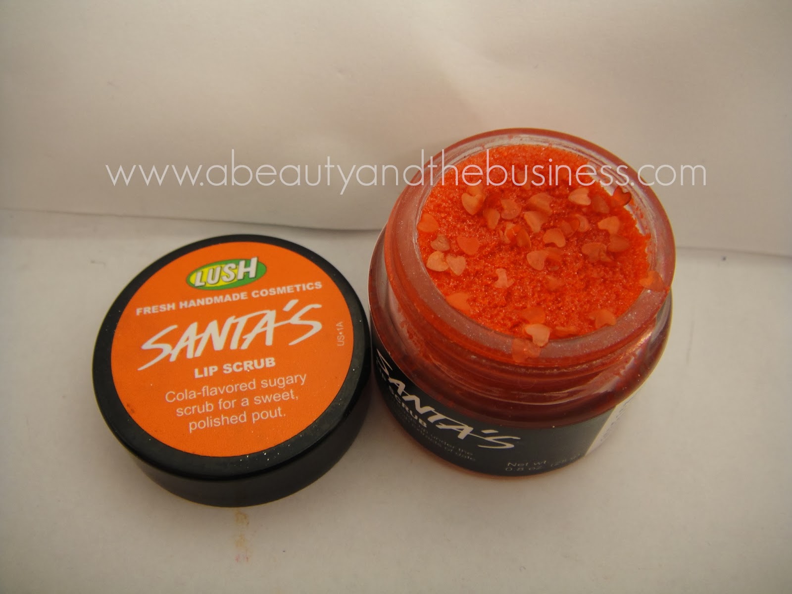 Lush's Santa Lip Scrub Review A Beauty and The Business