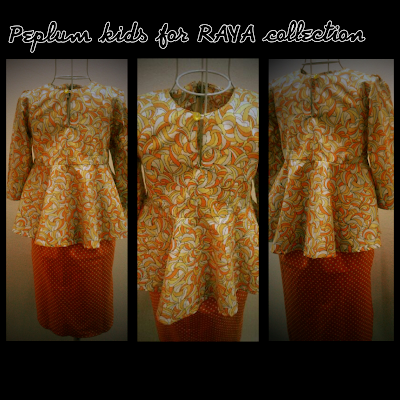 Kurung Coutures: BAJU SEDONDON & PEPLUM KIDS RAYA COLLECTION 2013