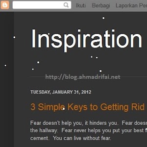 Cara Mudah Membuat Efek Salju Di Blog