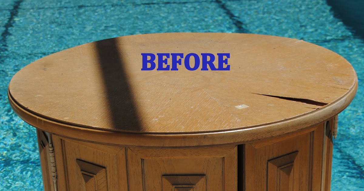 ReNew ReDo! Vintage End Table Turned Storage Ottoman