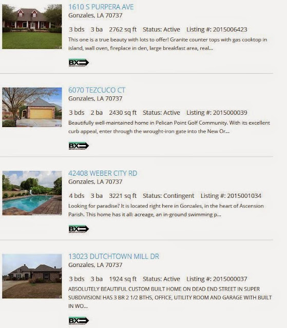 Homes with Swimming Pools in Gonzales Louisiana