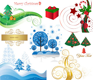 洗練されたクリスマス素材BEAUTIFUL CHRISTMAS MATERIAL VECTOR イラスト素材3