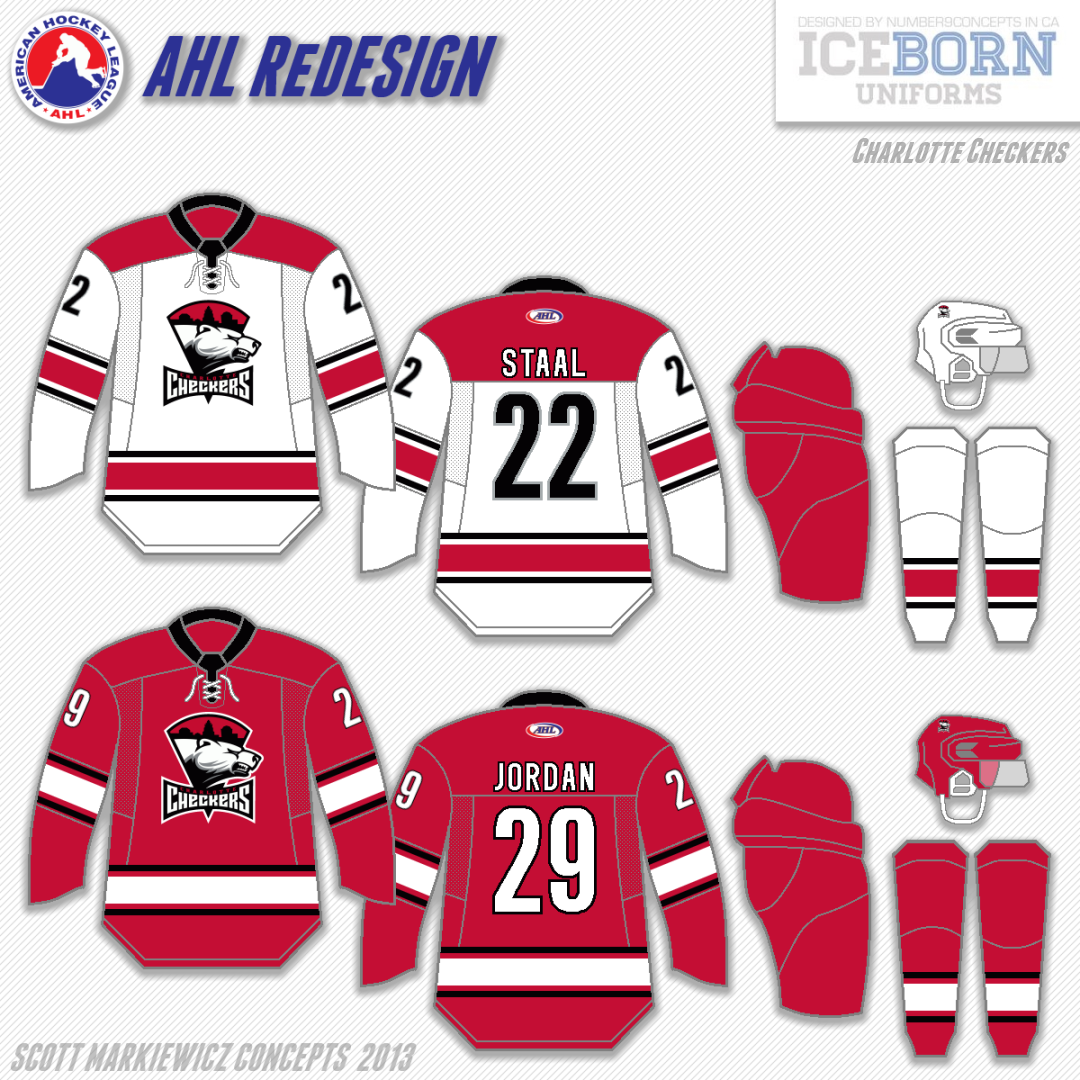 Scott Markiewicz Concepts AHL Redesign Sound Tigers, Checkers & Americans