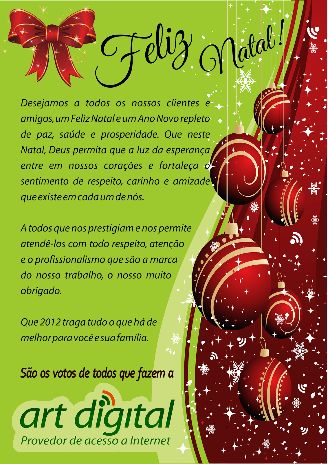 Blog Encantos do Seridó: Mensagem natalina da ArtDigital a todos os seus  clientes e amigos