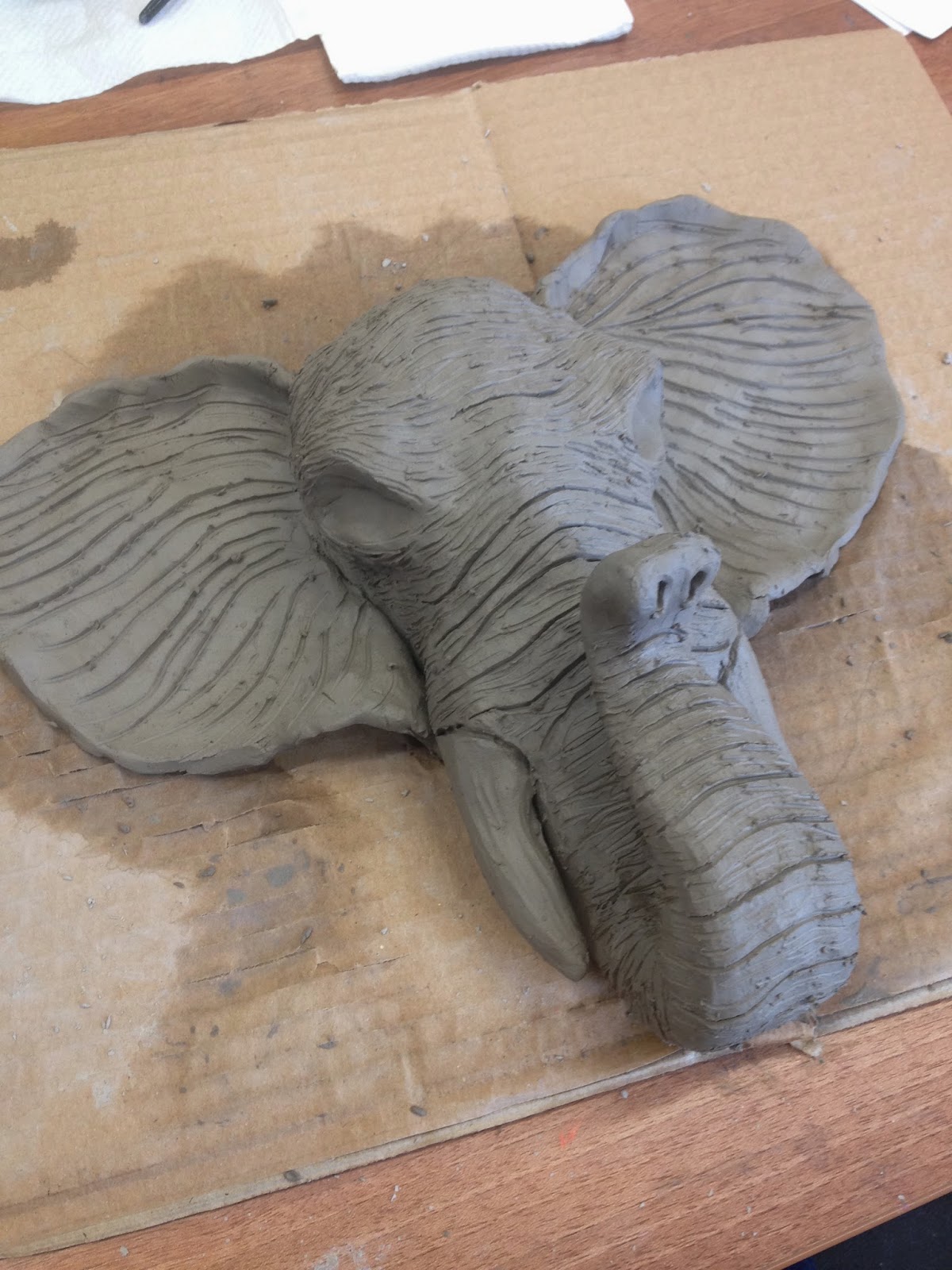 Amy's FMP Portfolio Clay Elephant Head