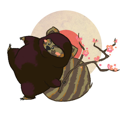 National+Animal+of+Japan ... but DO stop to see the cherry blossom s." (national animal: Tanuki
