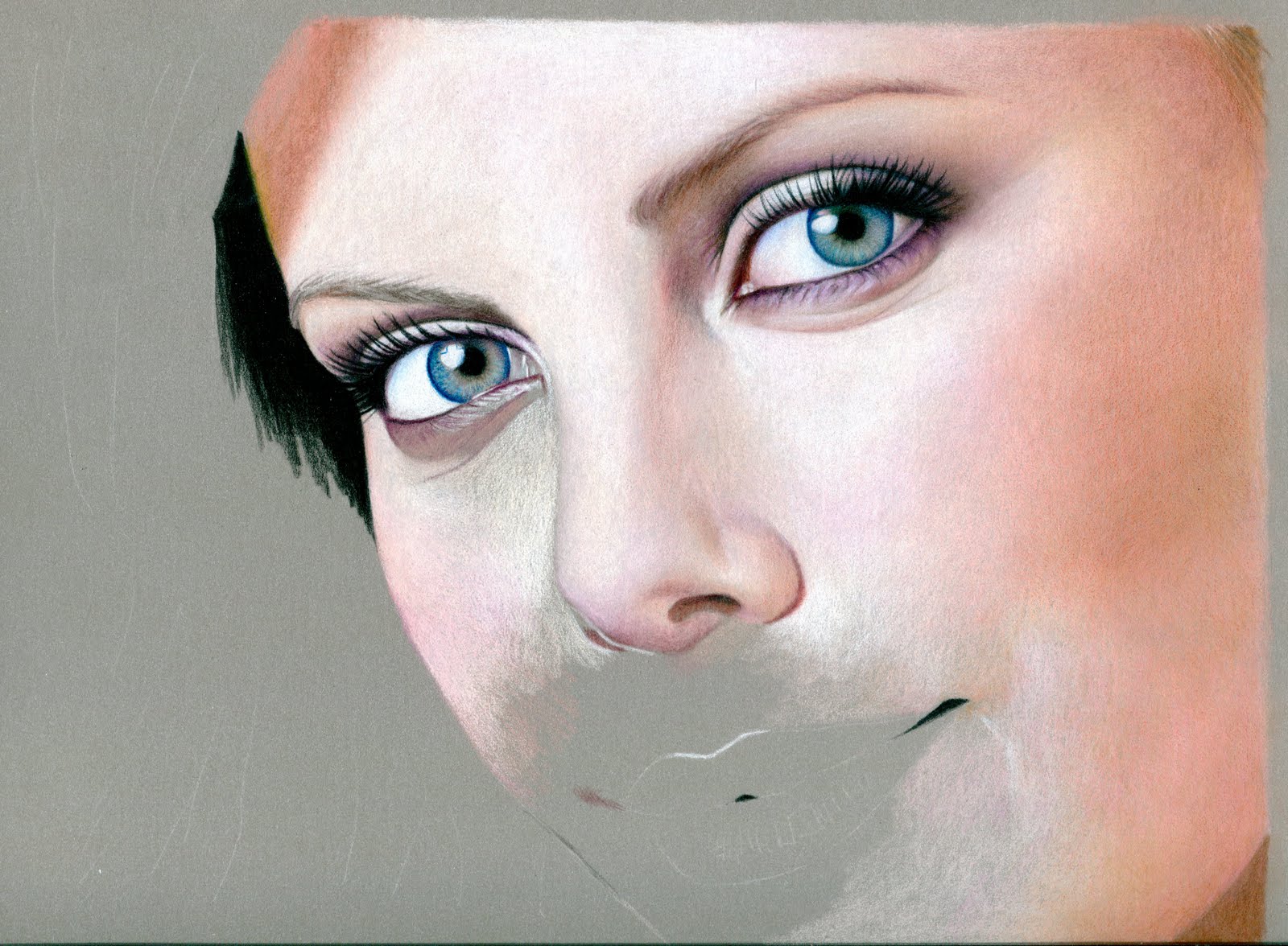 Karen Hull Art WIP 3 Face of Symmetry