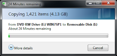 Copy windows to USB Flashdisk Cara Membuat Bootable USB Windows 7