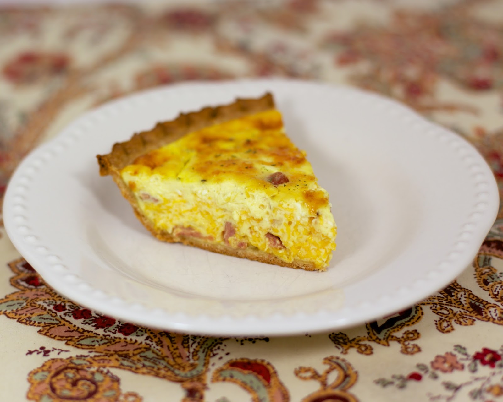 Honey Ham & Cheese Quiche Plain Chicken